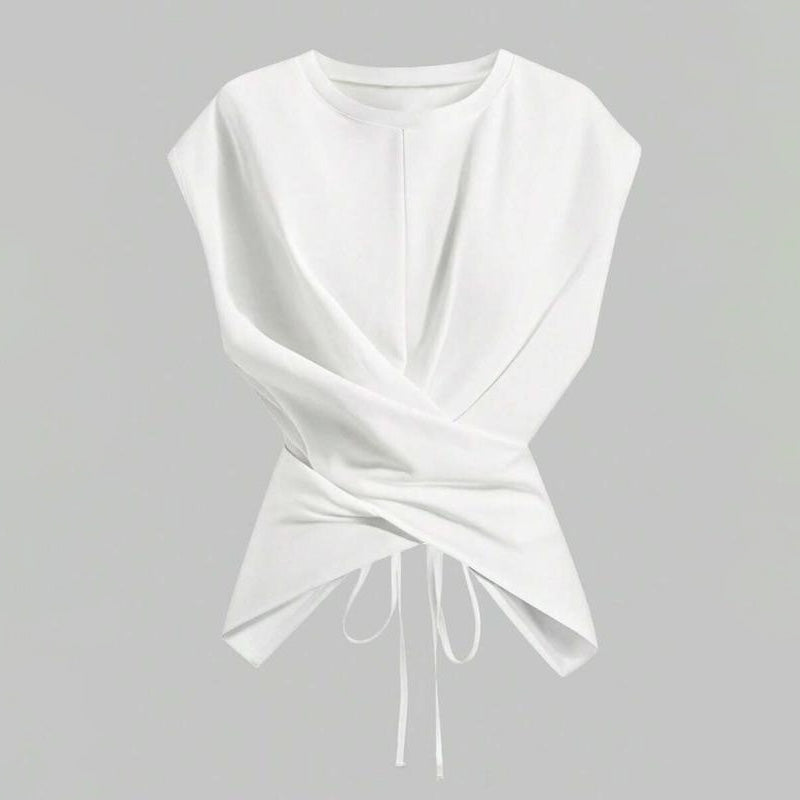 Emilie's Boutique ™ Casual crossover wrap sleeveless top