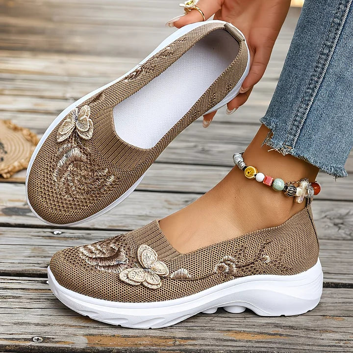 Emilie's Boutique ™ - Butterfly Embroidered Loafers