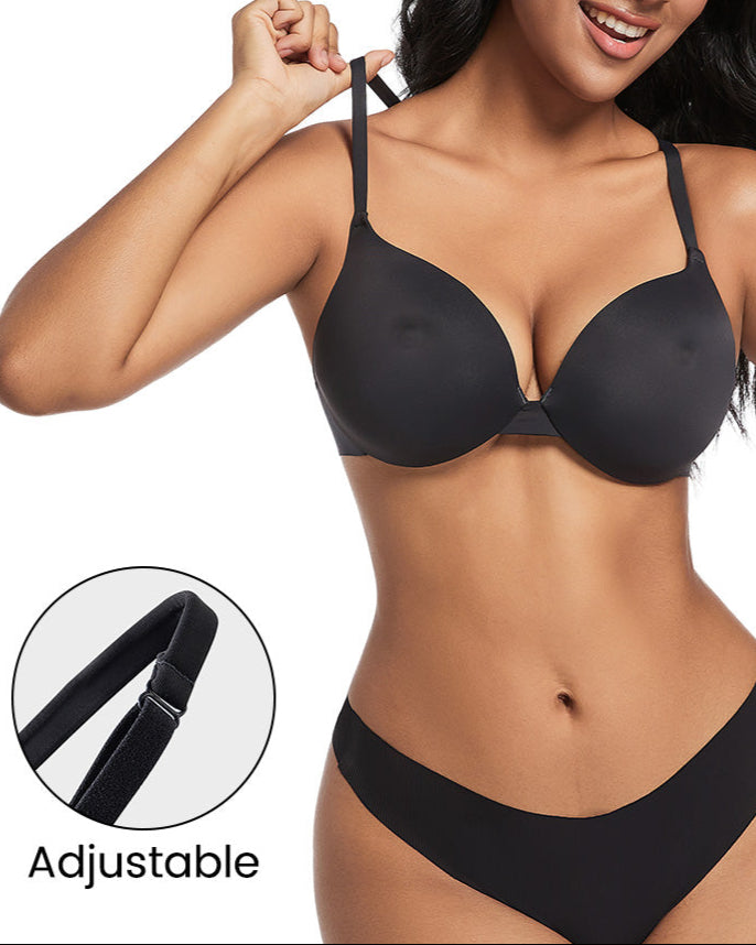 Emilie's Boutique ™ Nipple Push-Up Bra - Black