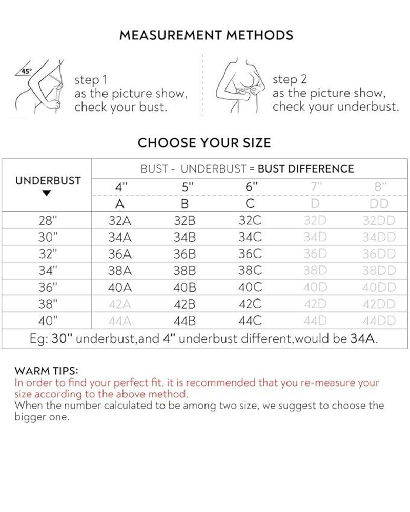 Emilie's Boutique ™ Comfort Floral Padded Push Up Lace Bras