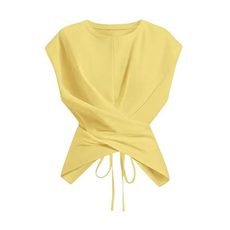 Emilie's Boutique ™ Casual crossover wrap sleeveless top