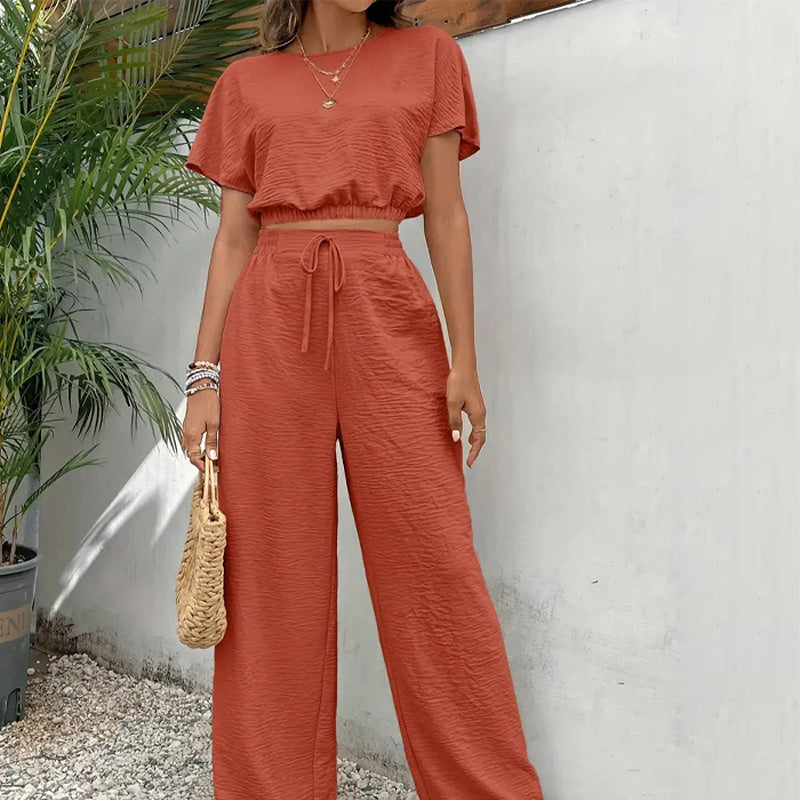 Emilie's Boutique ™ Casual Slim Fit T-Shirt Two-Piece Set