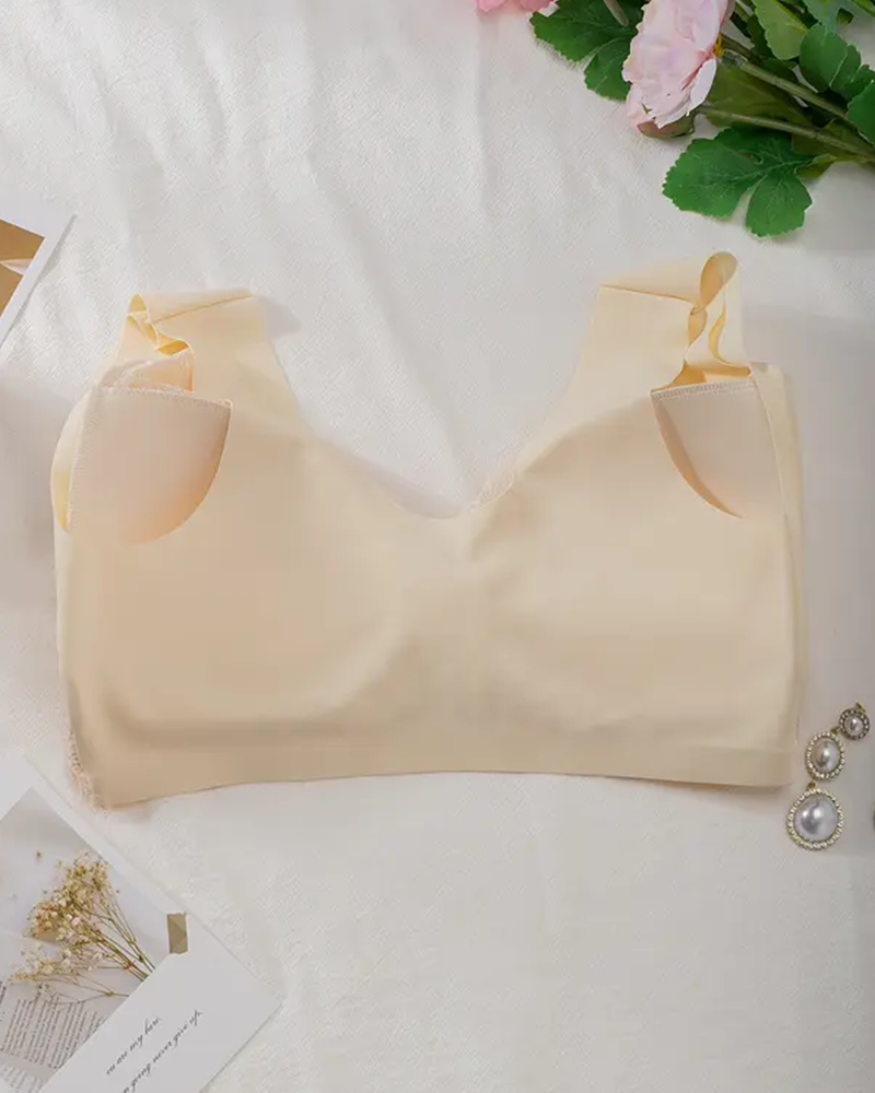 Emilie's Boutique ™ Plunge Lace Non-Steel Ring Bra