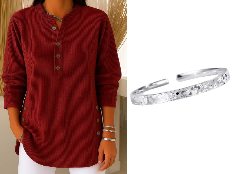 💃Women's Solid Color Crew Neck Long Sleeve Casual Loose Knit Pullover