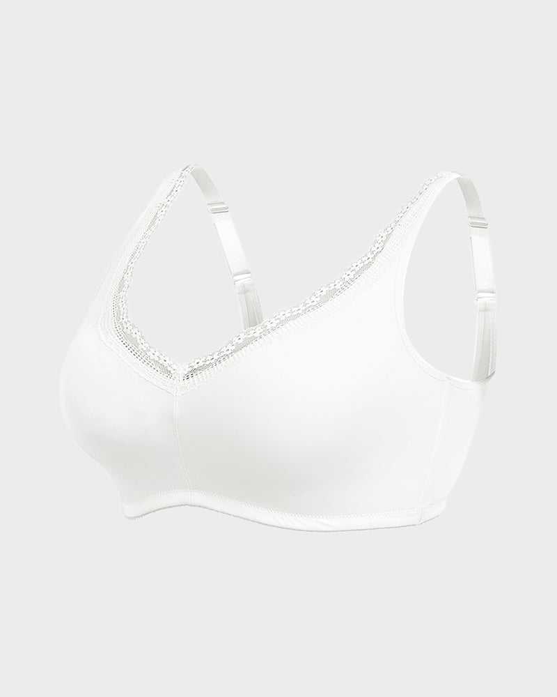 Emilie's Boutique ™ Full Coverage Lace Trim Minimizer Bra