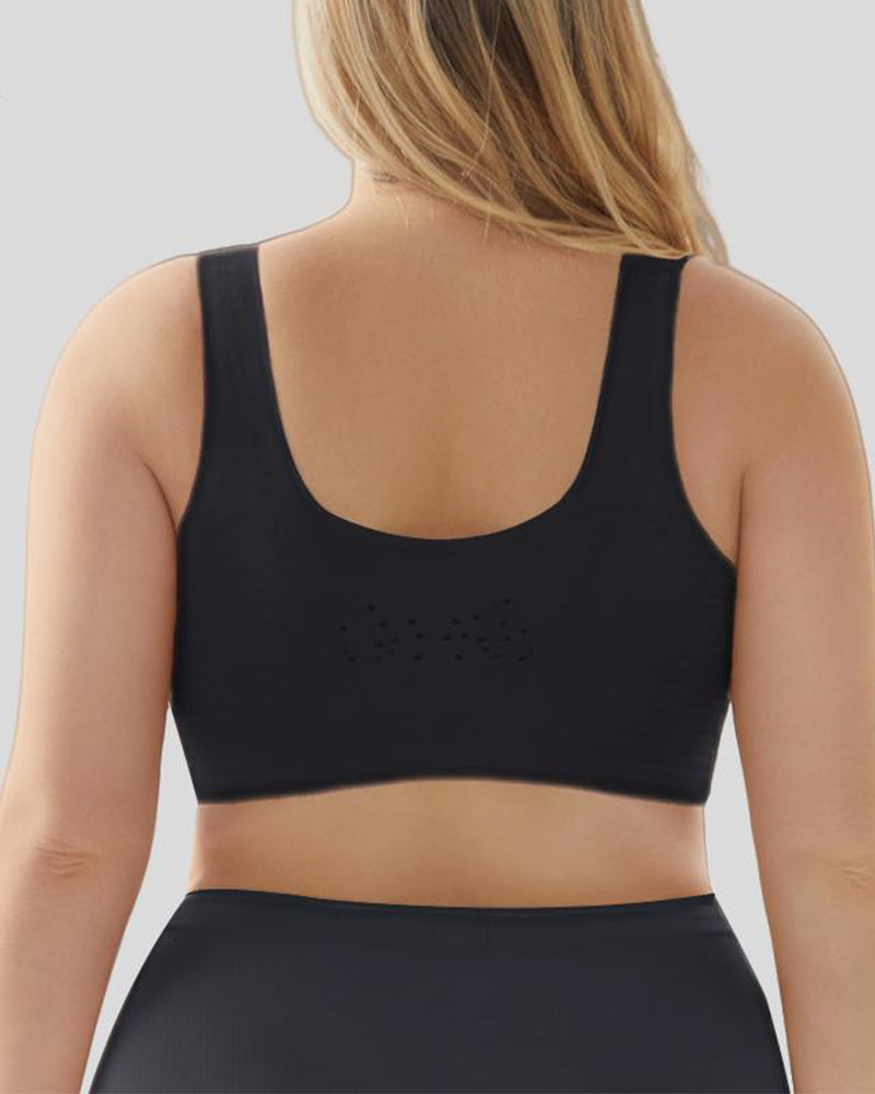 Emilie's Boutique ™ Seamless and Wireless Magic-uplifting Full Coverage Fixed Padding Sports Bra