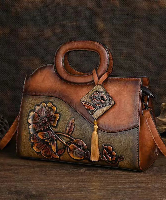 Emilie's Boutique ™ Camel Embossed Hand Held Bag