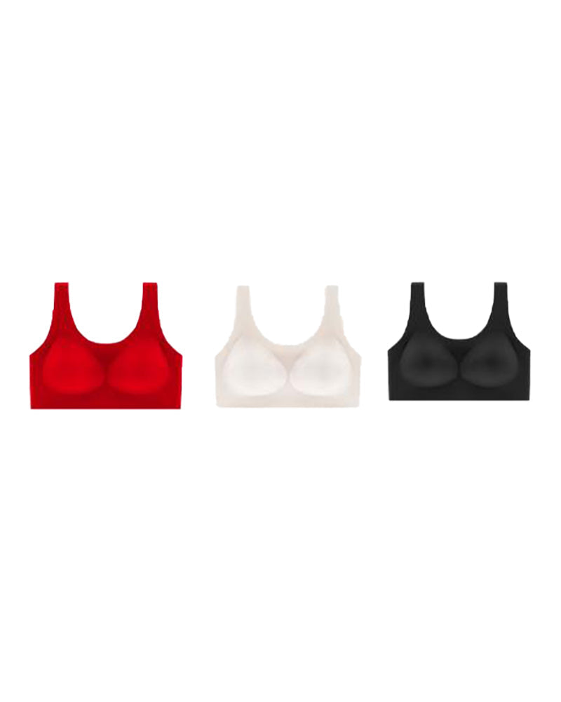 Emilie's Boutique ™ Seamless and Wireless Magic-uplifting Full Coverage Fixed Padding Sports Bra