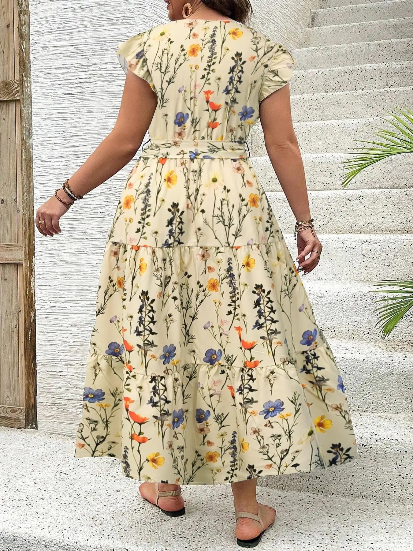 Emilie's Boutique ™ Flutter Sleeve Maxi Dress