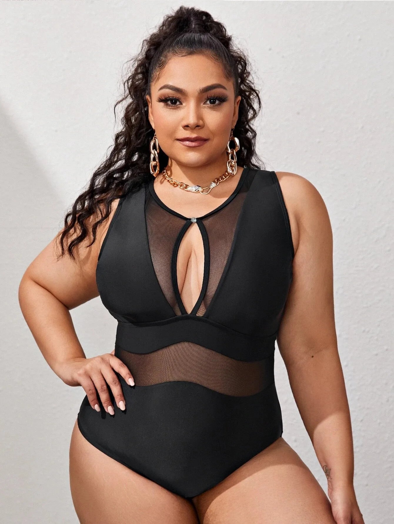 Emilie's Boutique ™ Black One-Piece Swimsuit.