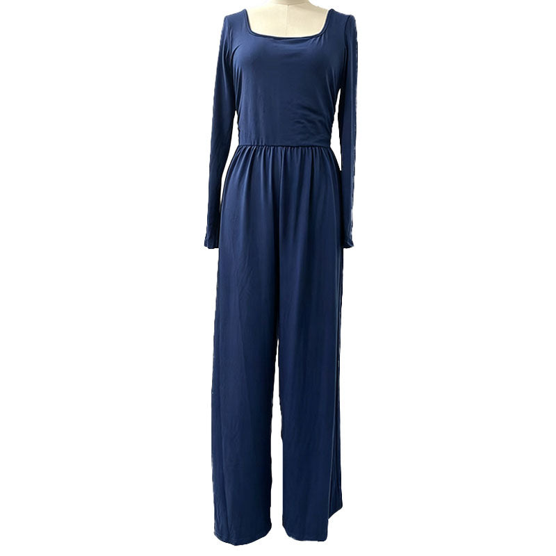 Emilie's Boutique ™ long sleeves wide-leg jumpsuit