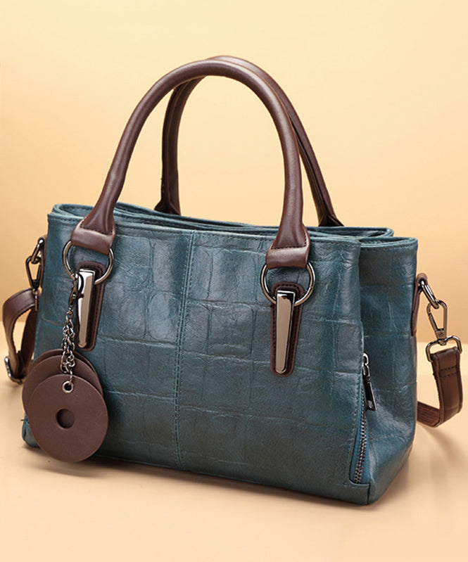 Emilie's Boutique ™ Black Zippered Patchwork Faux Leather Bag