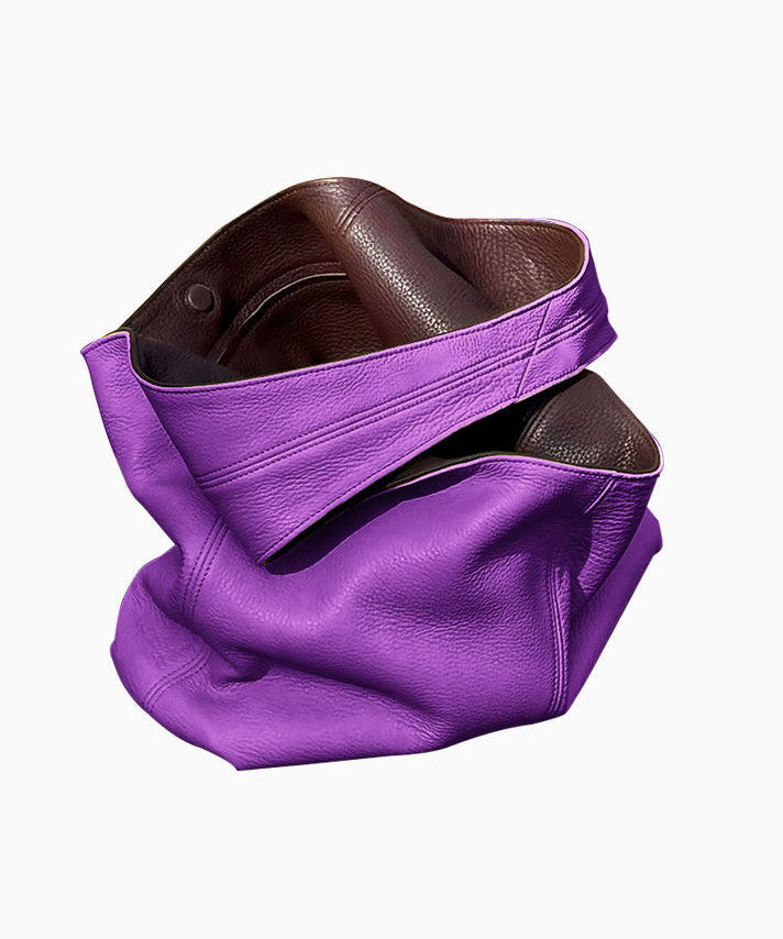 Emilie's Boutique ™ Purple Calf Leather Shoulder Bag