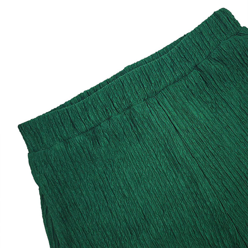 Emilie's Boutique ™ Tube top, and wide-leg trousers.
