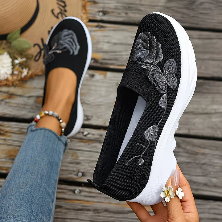 Emilie's Boutique ™ - Butterfly Embroidered Loafers