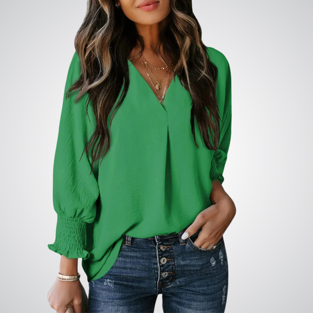Emilie's Boutique ™ Classic V-Neck Tunic Blouse