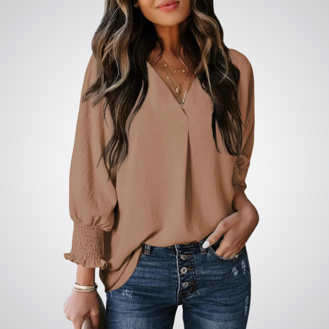 Emilie's Boutique ™ Classic V-Neck Tunic Blouse