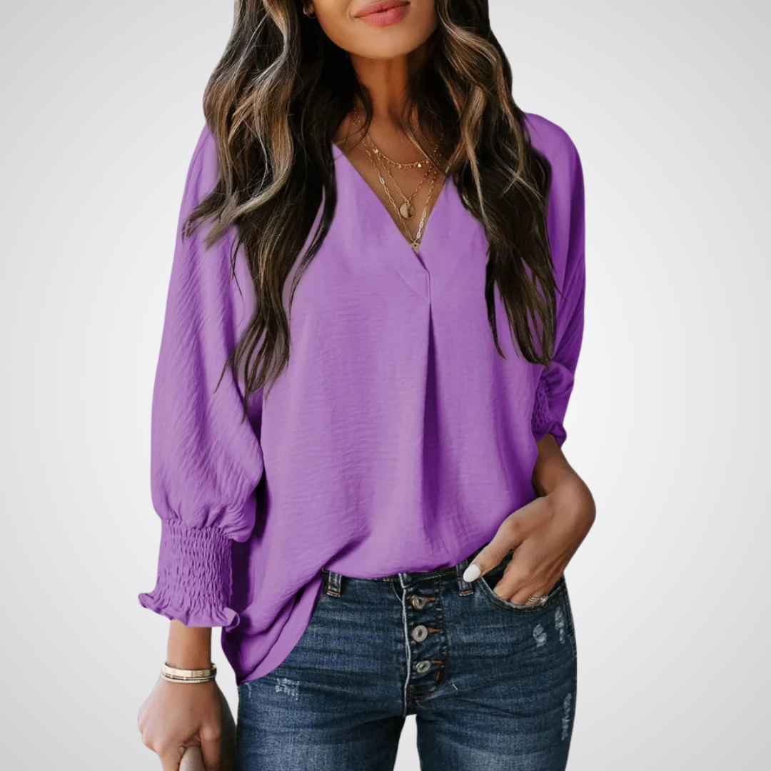 Emilie's Boutique ™ Classic V-Neck Tunic Blouse