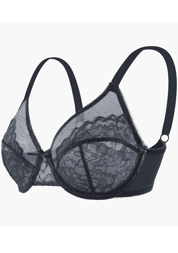 Emilie's Boutique ™ Plus Size Bras for Women Full Coverage Back Fat Underwire Minimizer Bras