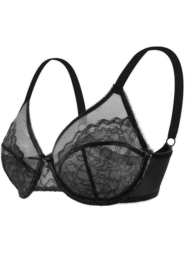 Emilie's Boutique ™ Plus Size Bras for Women Full Coverage Back Fat Underwire Minimizer Bras