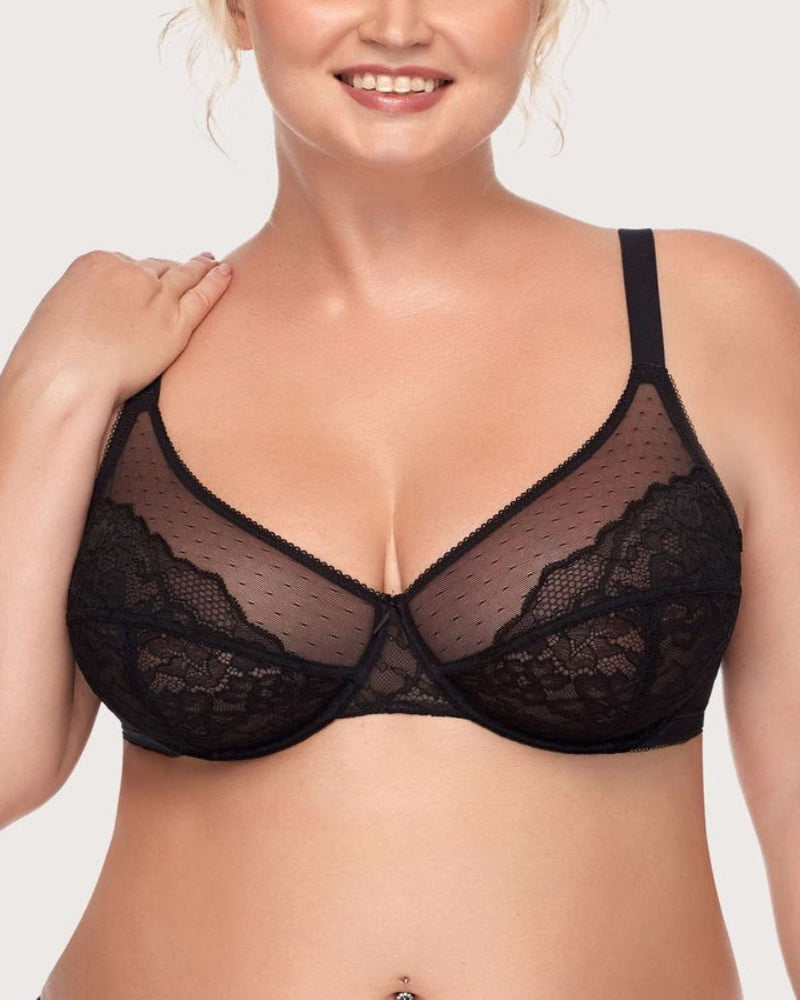 Emilie's Boutique ™ Plus Size Bras for Women Full Coverage Back Fat Underwire Minimizer Bras