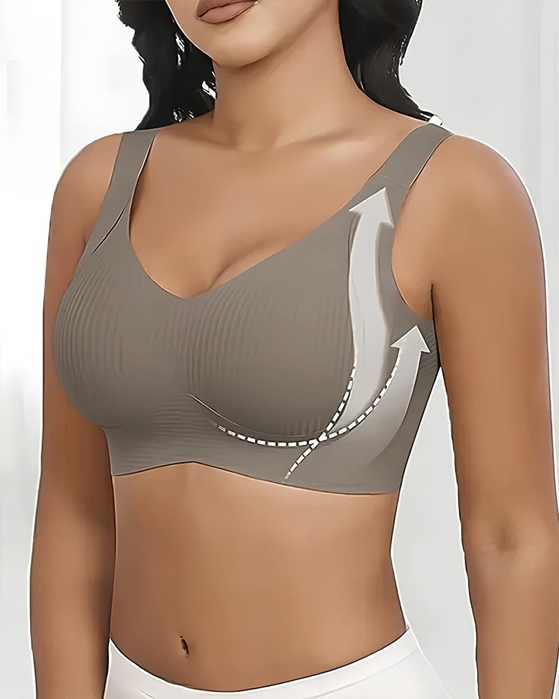 Emilie's Boutique ™ Solid Color Four Rows Adjustable Wireless Women's Bra