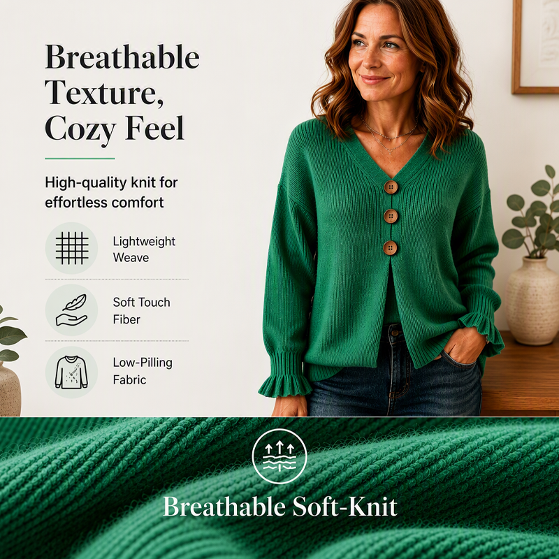 Emilie's Boutique ™ Women's V Neck Knit Sweater