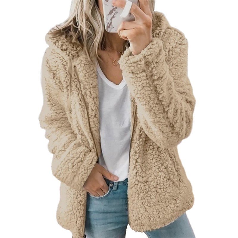 Emilie's Boutique ™ Hooded Zip-Up Fuzzy Jacket