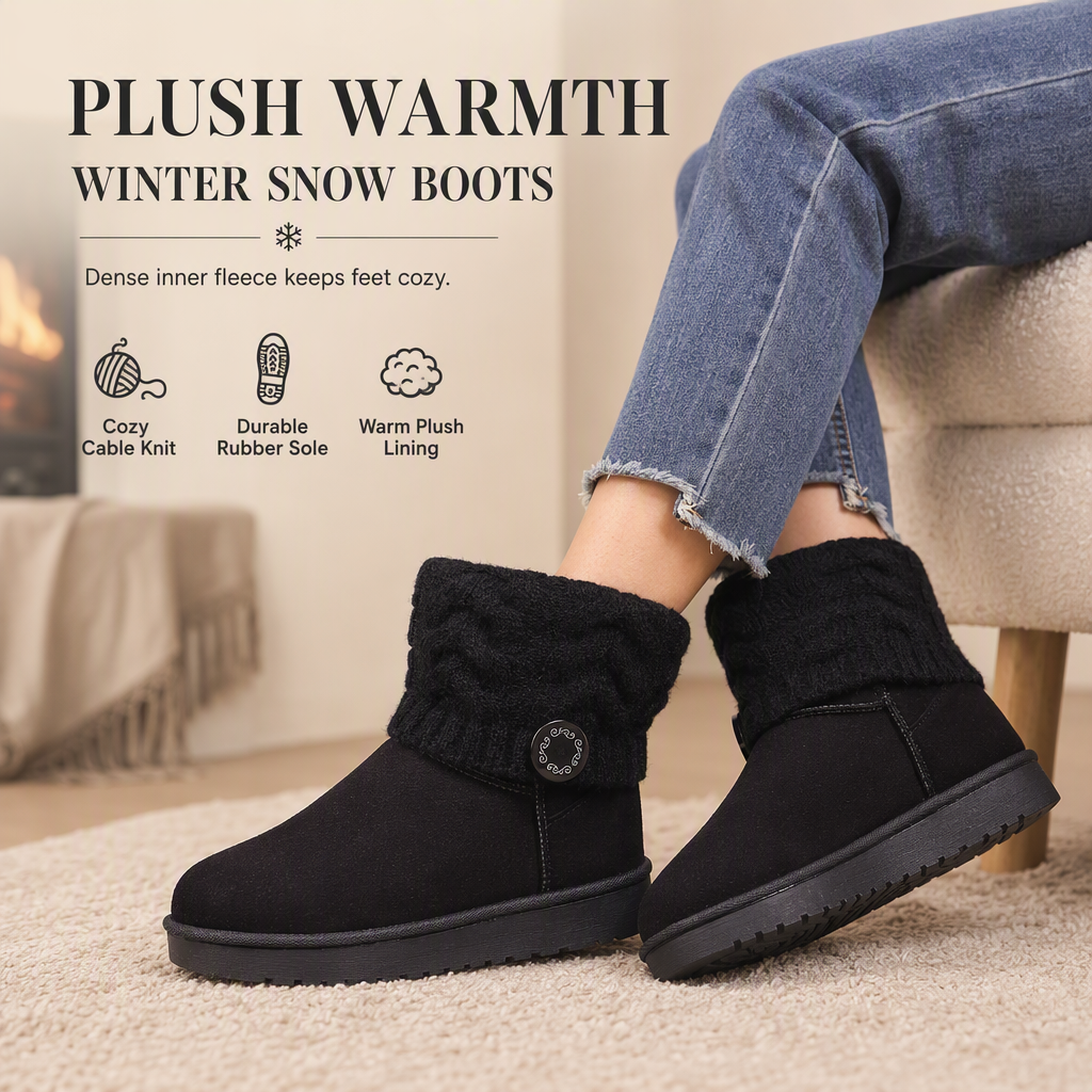 βοΈ π£ Women's Winter Mid Calf Snow Boots