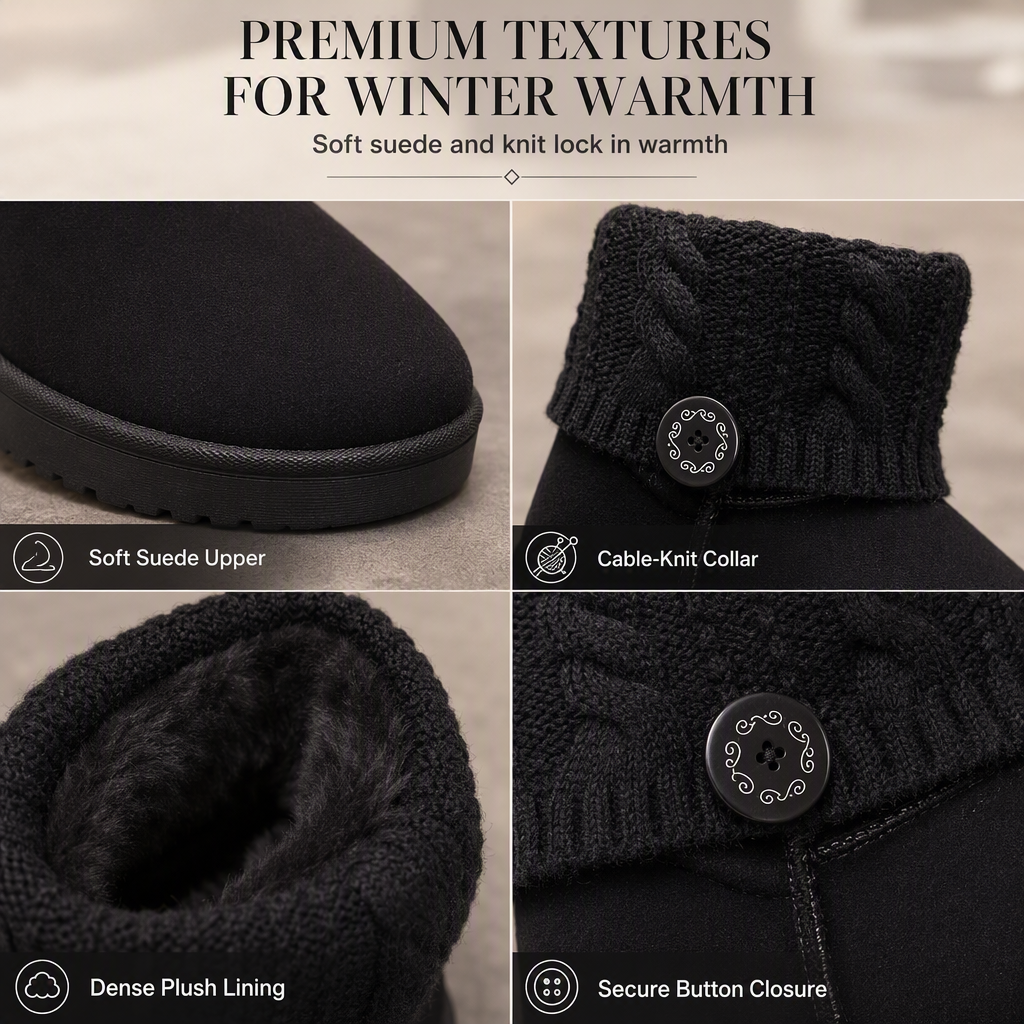 βοΈ π£ Women's Winter Mid Calf Snow Boots