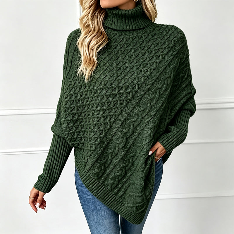 Emilie's Boutique ™ Cable Knit Poncho Sweater
