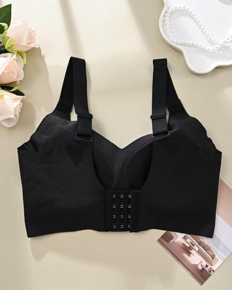 Emilie's Boutique ™ Solid Color Four Rows Adjustable Wireless Women's Bra