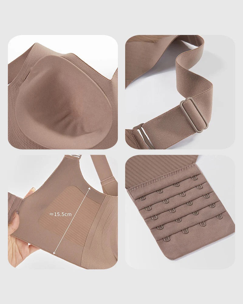 Emilie's Boutique ™ Solid Color Four Rows Adjustable Wireless Women's Bra