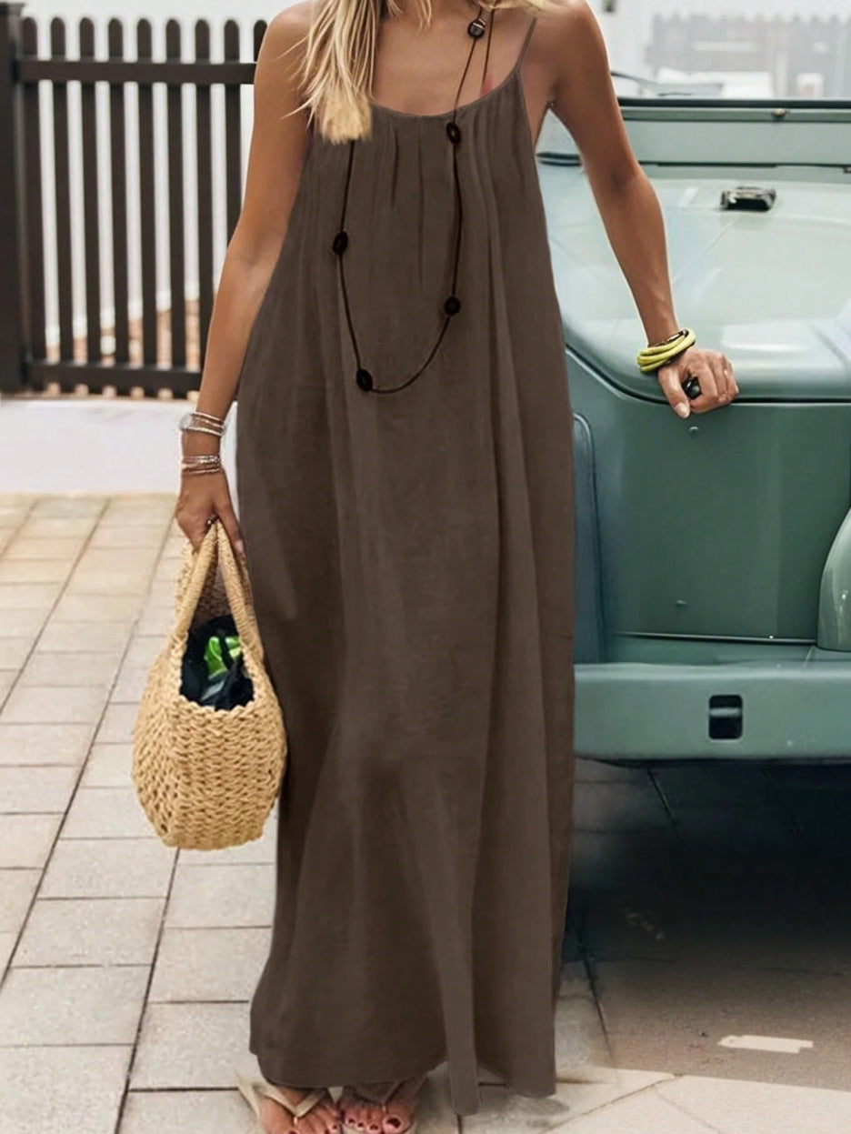 Emilie's Boutique ™  Midnight Whisper Backless Lounge Dress