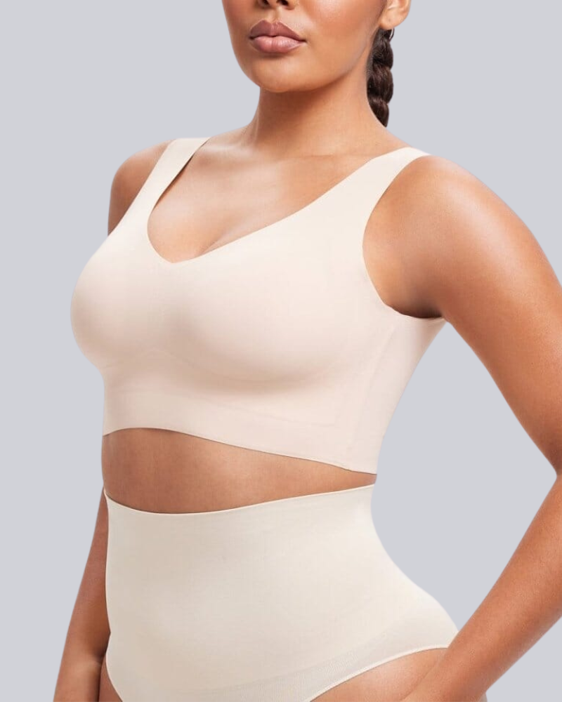 Emilie's Boutique ™ Wireless Back Smoothing V-Neck Tank Bra