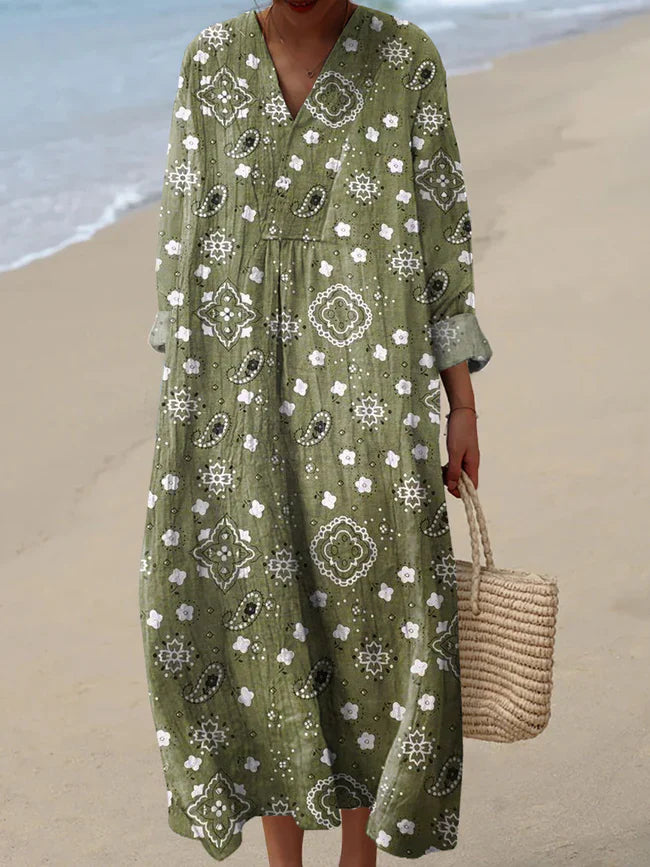Emilie's Boutique ™ Vintage Pattern Art Print Dress