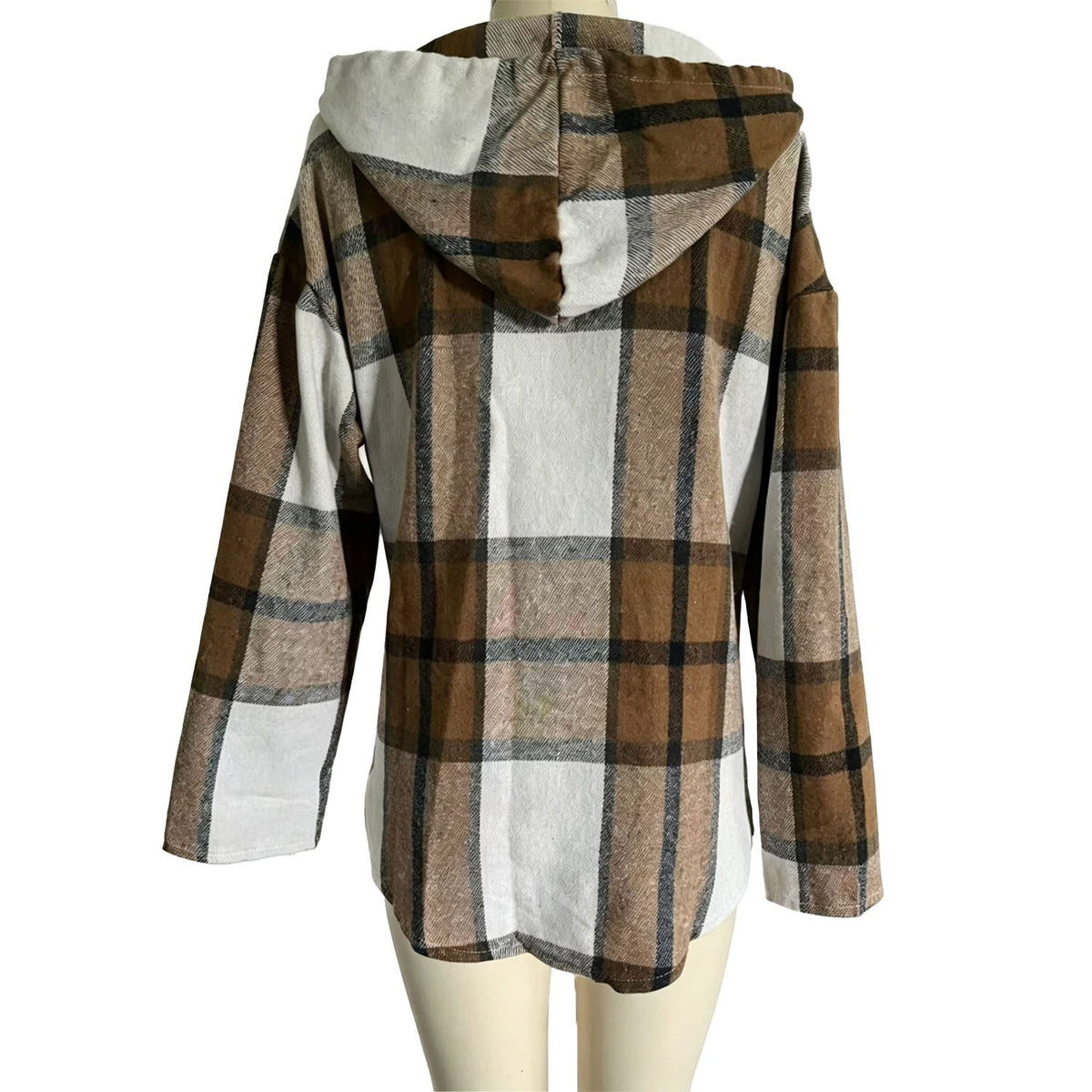 Emilie's Boutique ™ Casual Plaid Long-Sleeve Hoodie