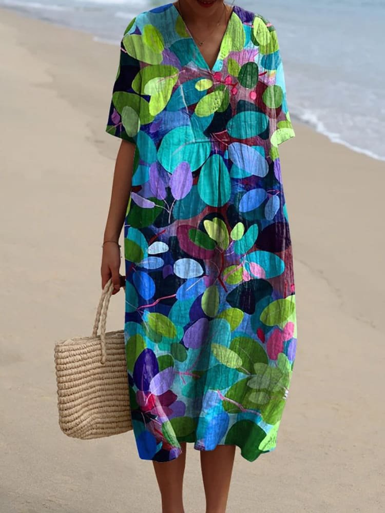 Emilie's Boutique ™ Forest Art Printed Women's Flowy Dress