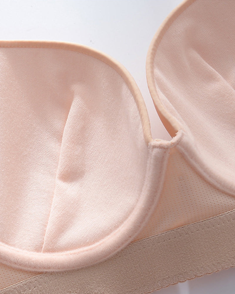 Emilie's Boutique ™ Breathable Plus Size No Steel Ring Push Up Bra