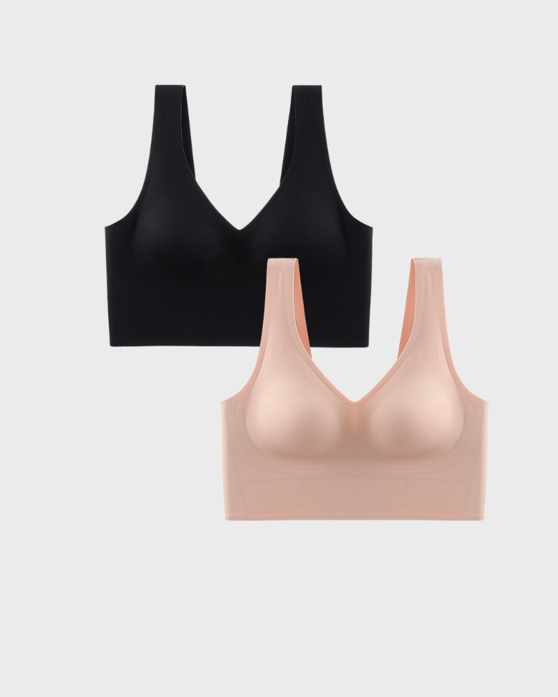 Emilie's Boutique ™ Wireless Back Smoothing V-Neck Tank Bra
