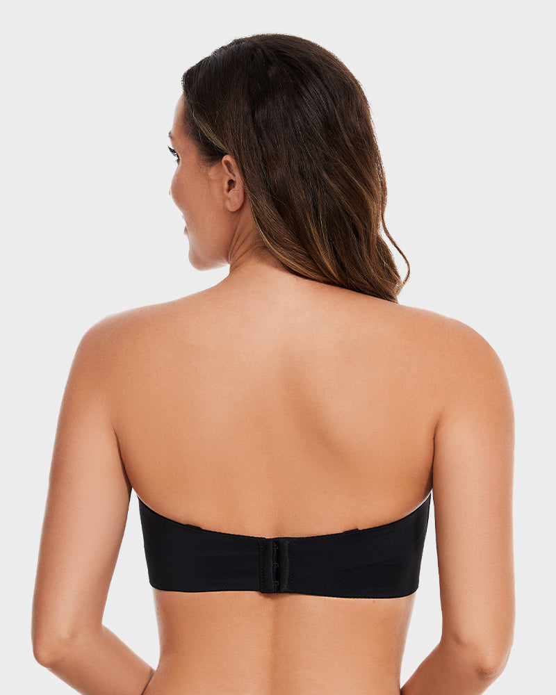 Emilie's Boutique ™ [2-Pack] Full Support Non-Slip Convertible Bandeau Bra