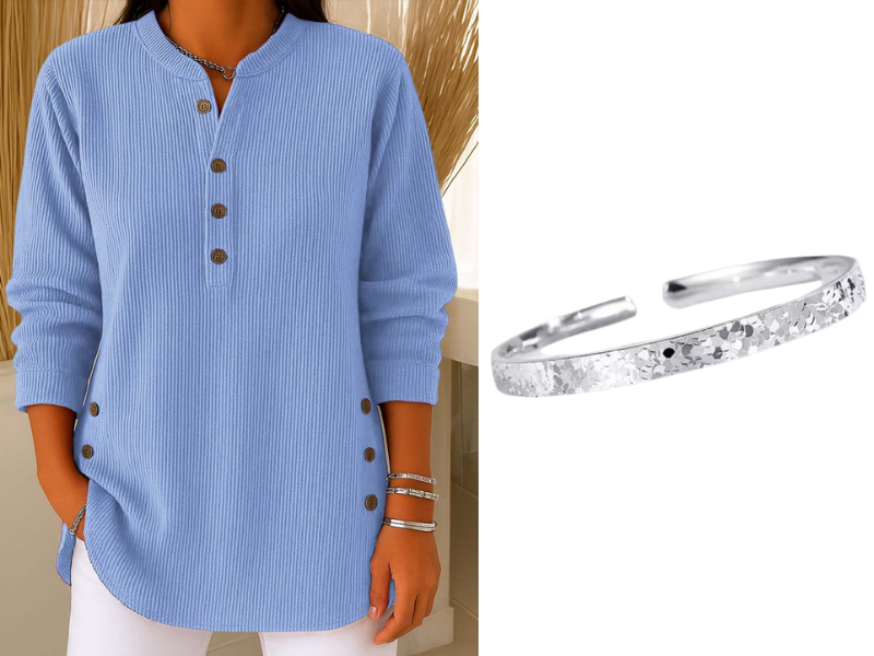 💃Women's Solid Color Crew Neck Long Sleeve Casual Loose Knit Pullover