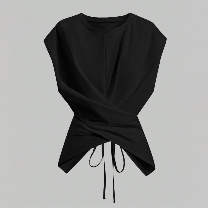 Emilie's Boutique ™ Casual crossover wrap sleeveless top