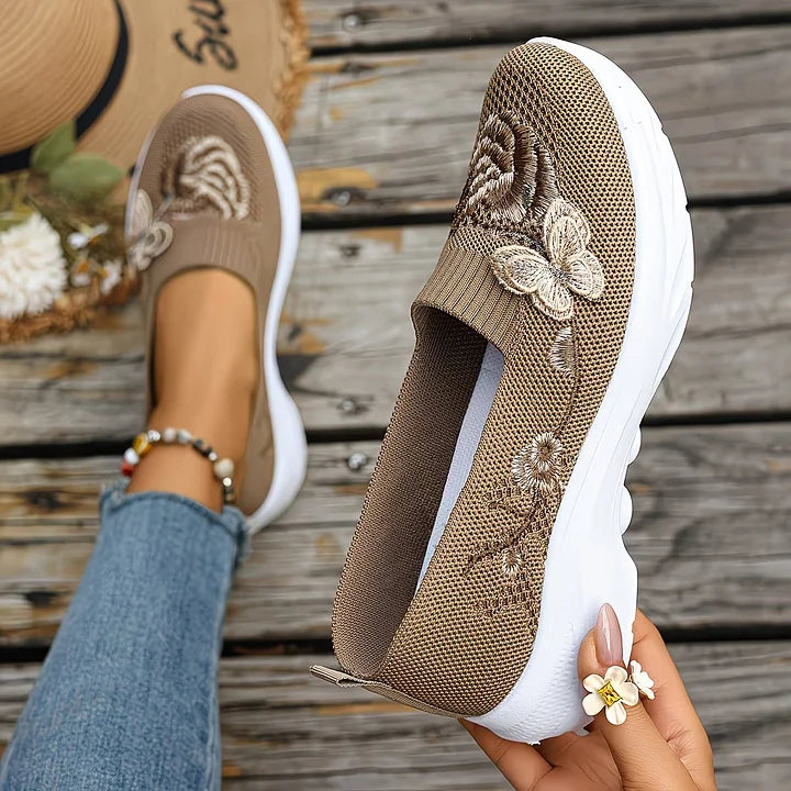 Emilie's Boutique ™ - Butterfly Embroidered Loafers