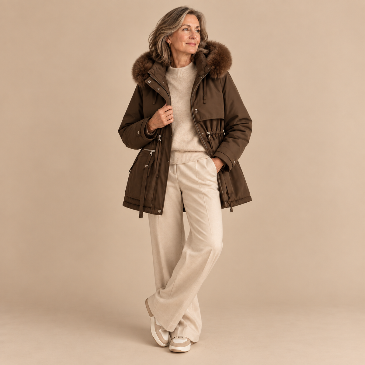 Emilie's Boutique ™ Easy Comfort |  Longline Lapel Coat