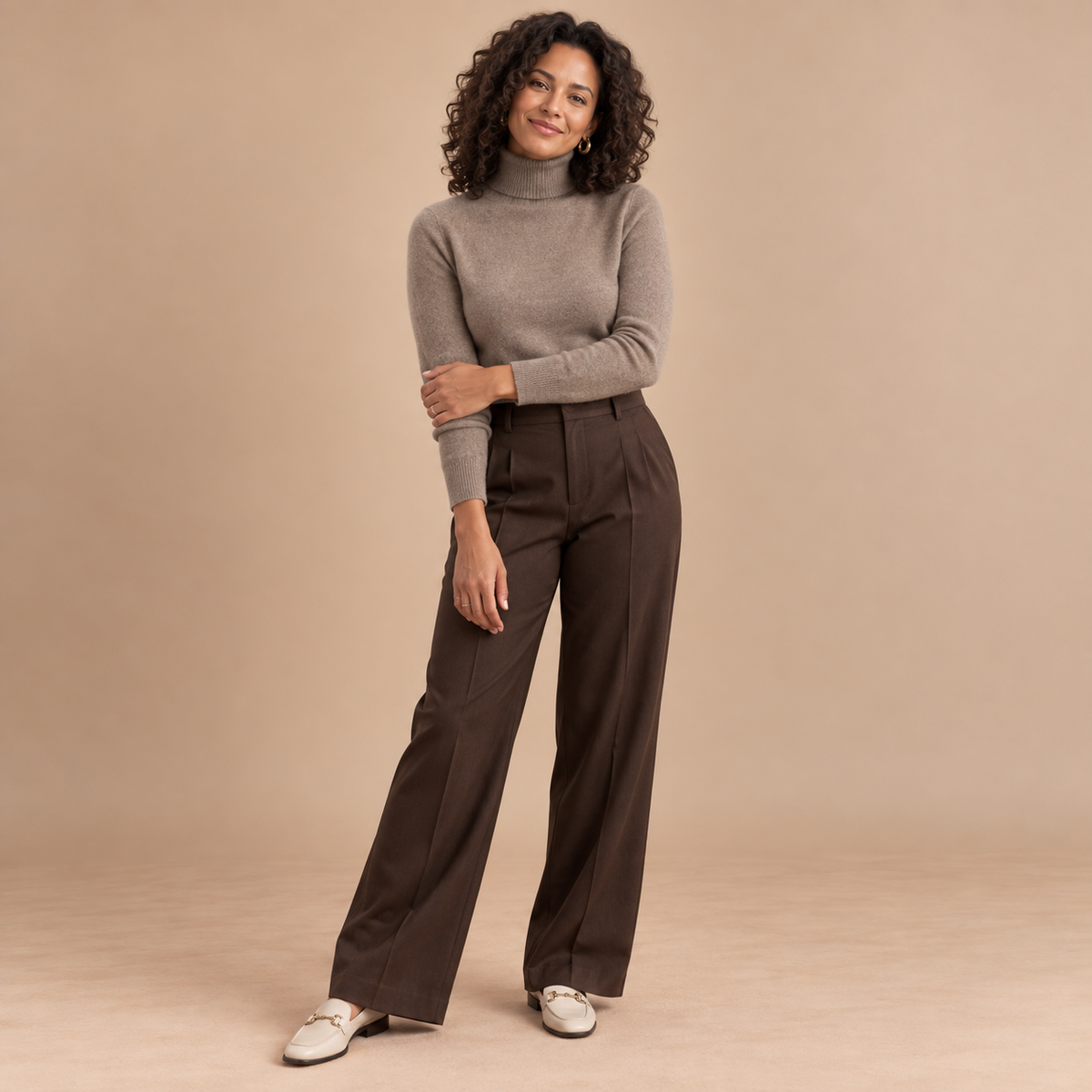 Emilie's Boutique ™ 100% Merino Wool Turtleneck Long Sleeve Pullovers