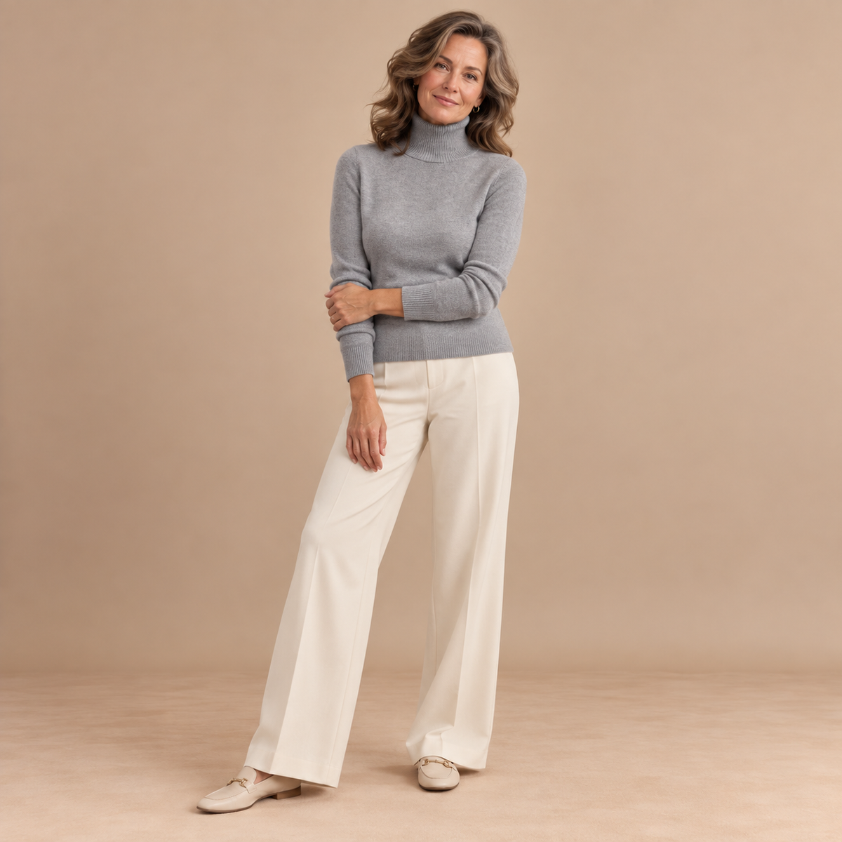 Emilie's Boutique ™ 100% Merino Wool Turtleneck Long Sleeve Pullovers
