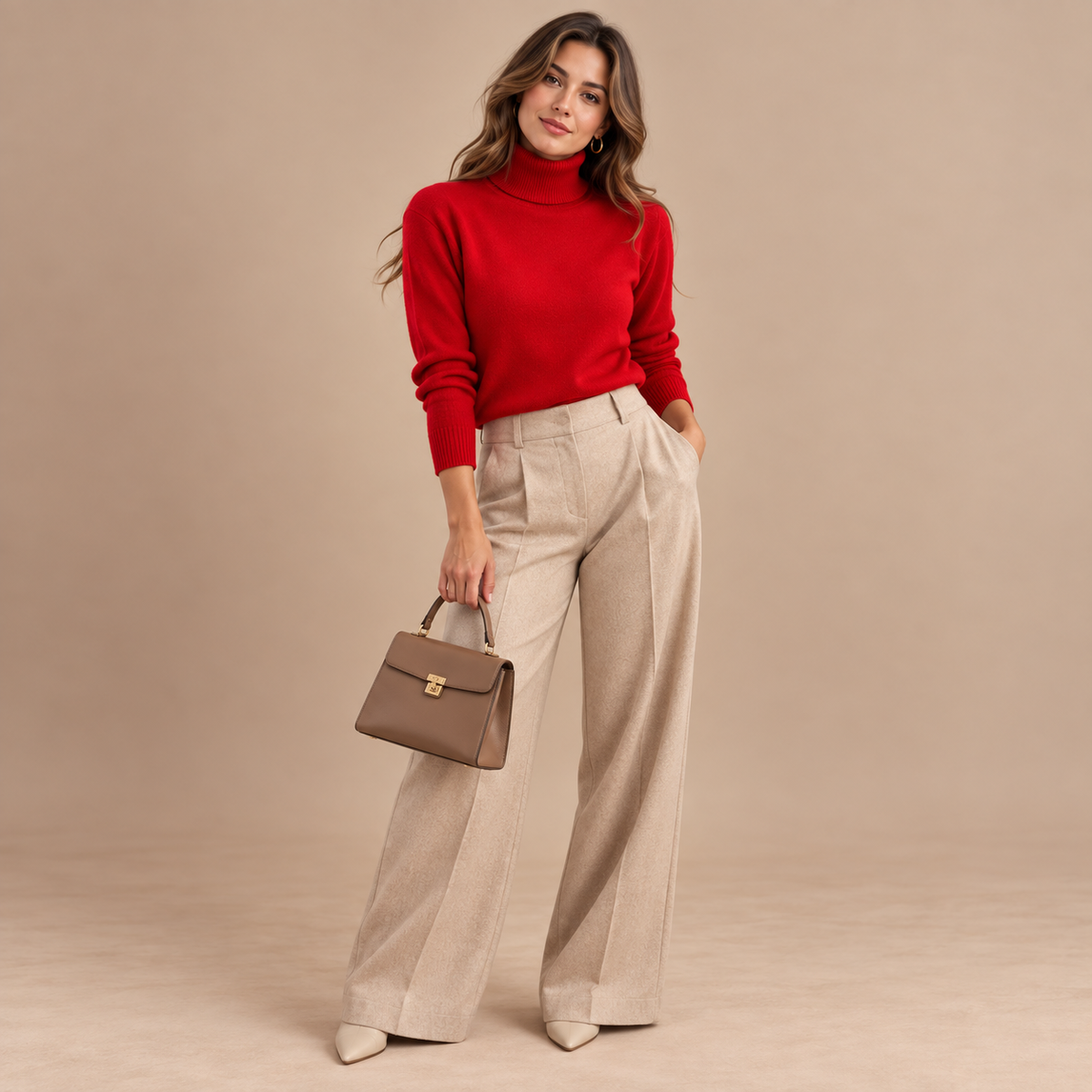 Emilie's Boutique ™ 100% Merino Wool Turtleneck Long Sleeve Pullovers