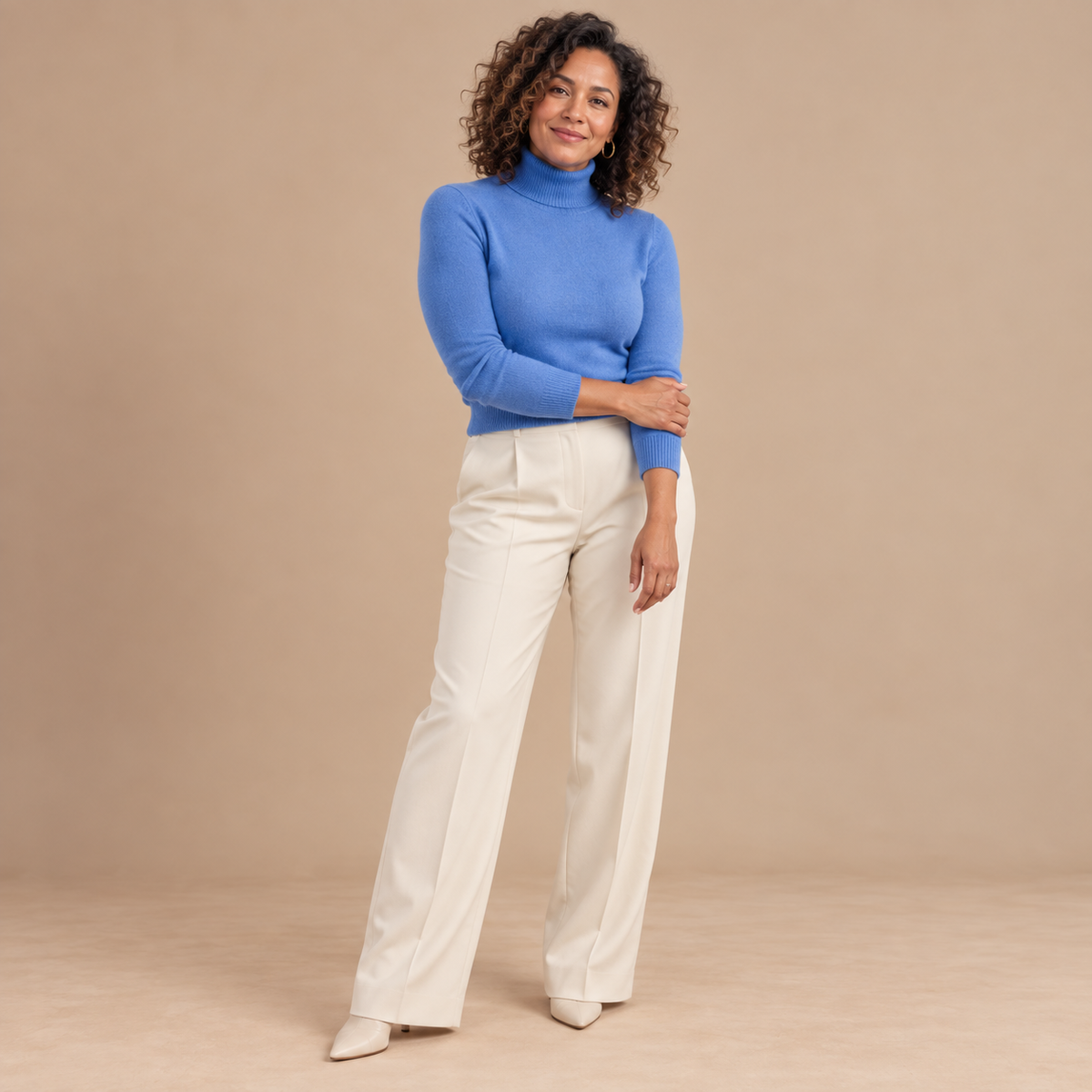 Emilie's Boutique ™ 100% Merino Wool Turtleneck Long Sleeve Pullovers