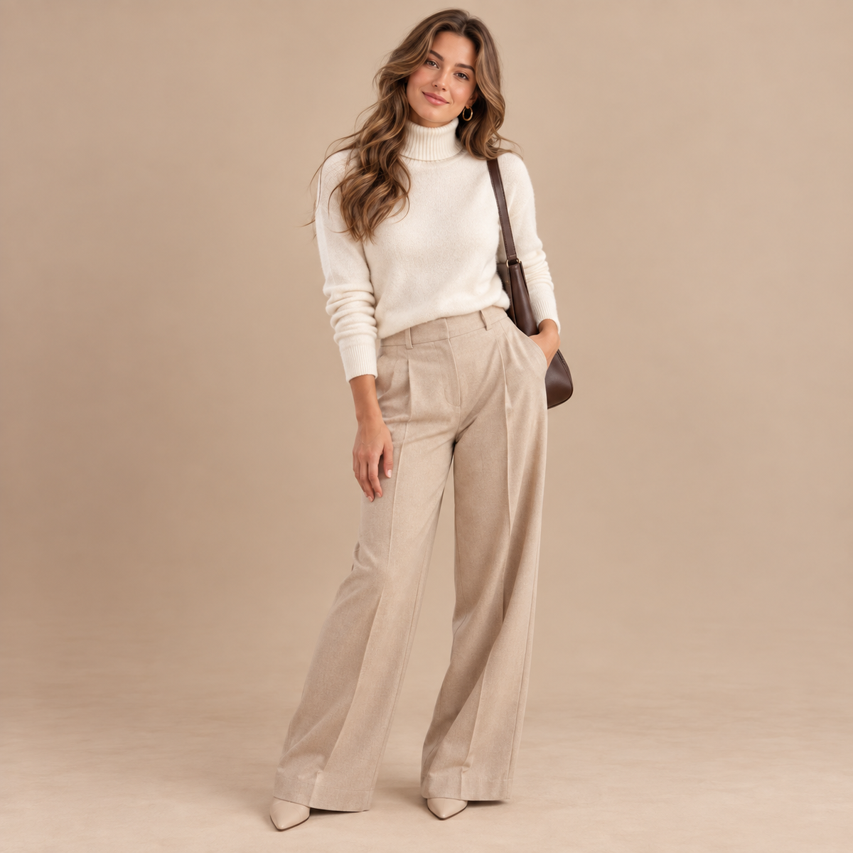 Emilie's Boutique ™ 100% Merino Wool Turtleneck Long Sleeve Pullovers
